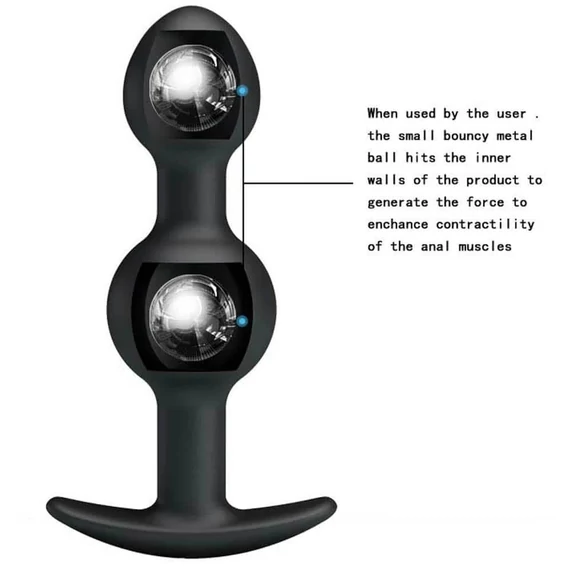 Pretty Love Heavy Balls Silicone Butt Plug 2