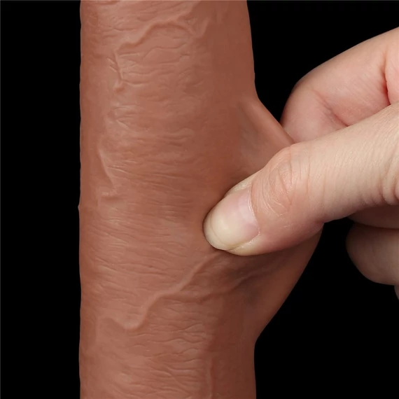 9'' Sliding Skin Dual Layer Dong Brown