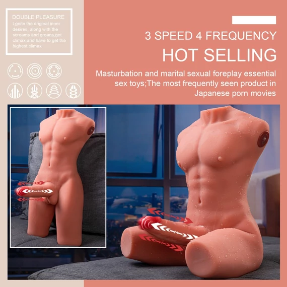 Jason Body Ass Masturbator and Dildo Thrusting