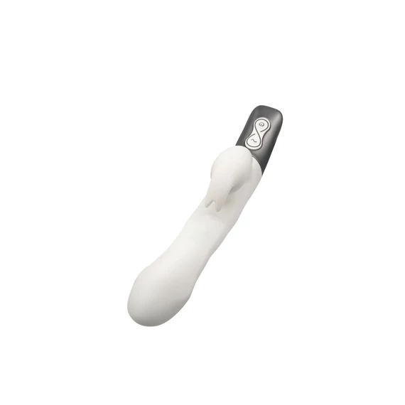 TITANZ 8.5" SILICONE RECHARGEABLE VIBRATOR IN IVORY WHITE