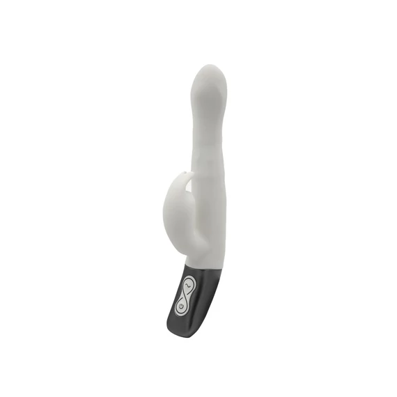 TITANZ 8.5" SILICONE RECHARGEABLE VIBRATOR IN IVORY WHITE