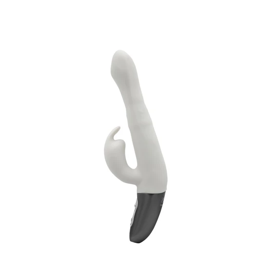 TITANZ 8.5" SILICONE RECHARGEABLE VIBRATOR IN IVORY WHITE