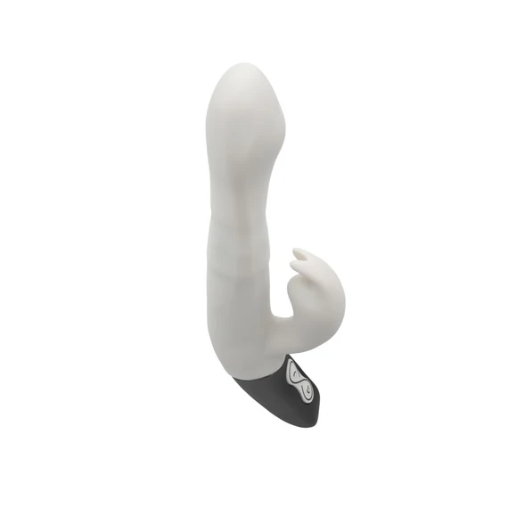 TITANZ 8.5" SILICONE RECHARGEABLE VIBRATOR IN IVORY WHITE