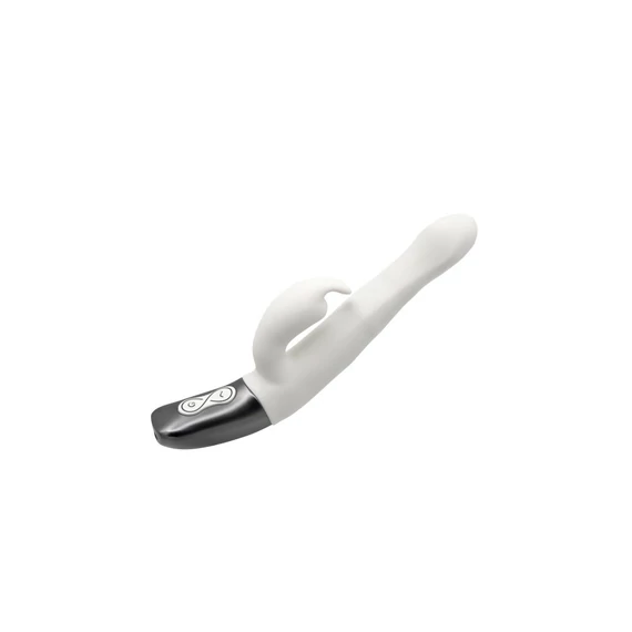 TITANZ 8.5" SILICONE RECHARGEABLE VIBRATOR IN IVORY WHITE
