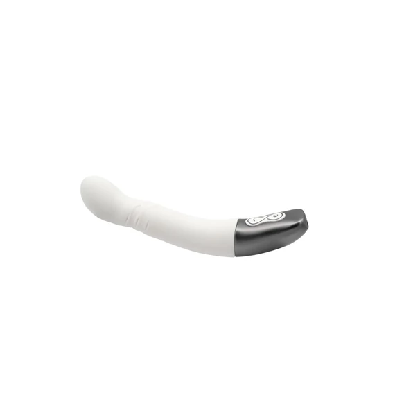 TITANZ 8" SILICONE RECHARGEABLE VIBRATOR IN IVORY WHITE