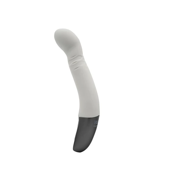 TITANZ 8" SILICONE RECHARGEABLE VIBRATOR IN IVORY WHITE