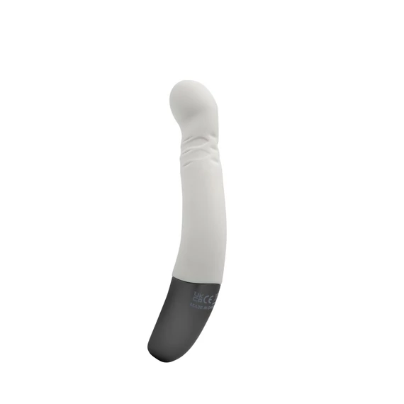 TITANZ 8" SILICONE RECHARGEABLE VIBRATOR IN IVORY WHITE