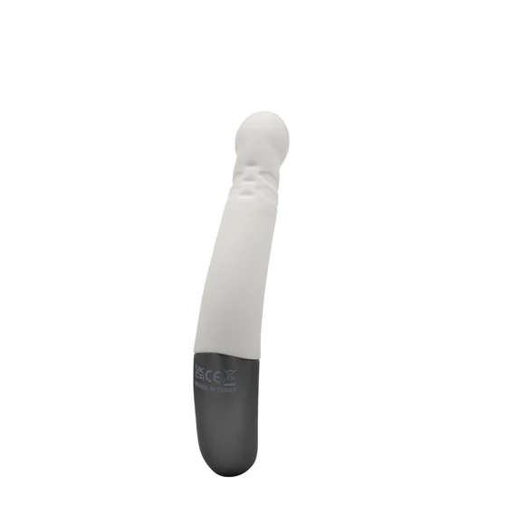 TITANZ 8" SILICONE RECHARGEABLE VIBRATOR IN IVORY WHITE