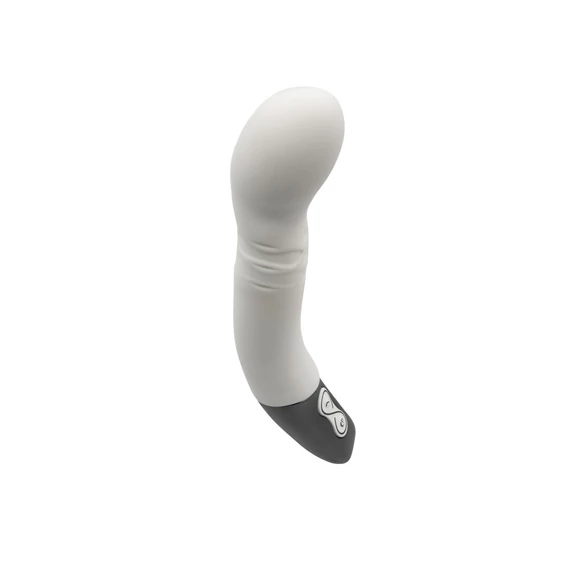 TITANZ 8" SILICONE RECHARGEABLE VIBRATOR IN IVORY WHITE