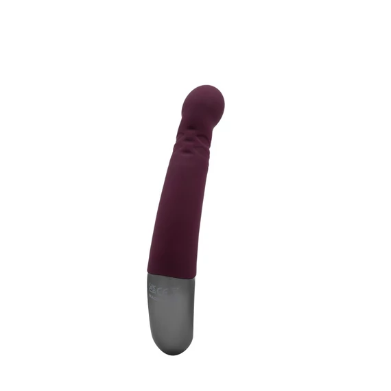 TITANZ 8" SILICONE RECHARGEABLE VIBRATOR IN RUBINE RED