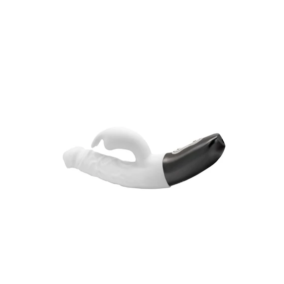 TITANZ 7" SILICONE RECHARGEABLE VIBRATOR IN IVORY WHITE