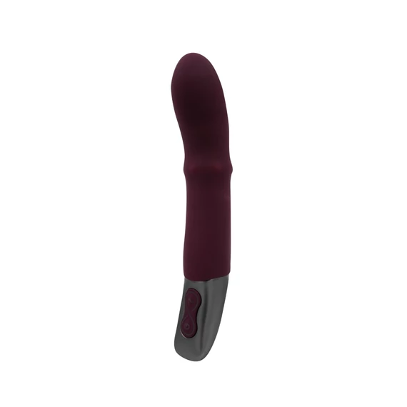 TITANZ 7" SILICONE RECHARGEABLE VIBRATOR IN RUBINE RED