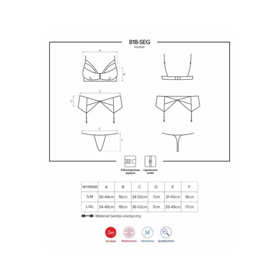 818-SEG-1 3 pcs set L/XL
