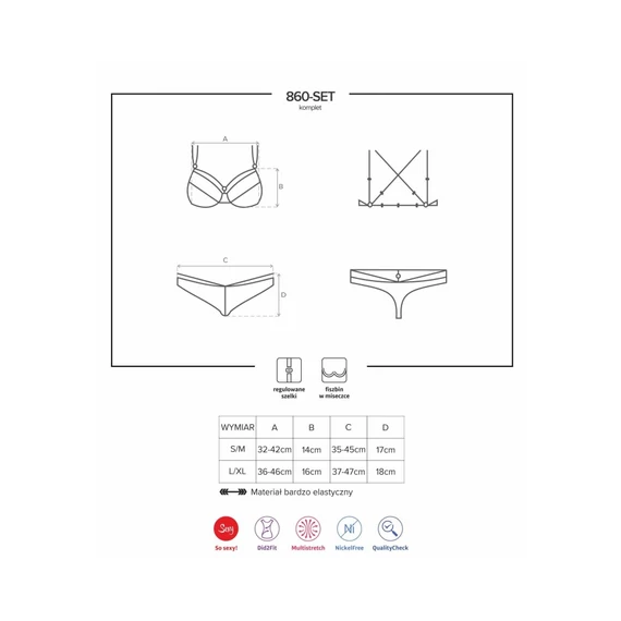 860-SET-2 2 pcs set white  S/M