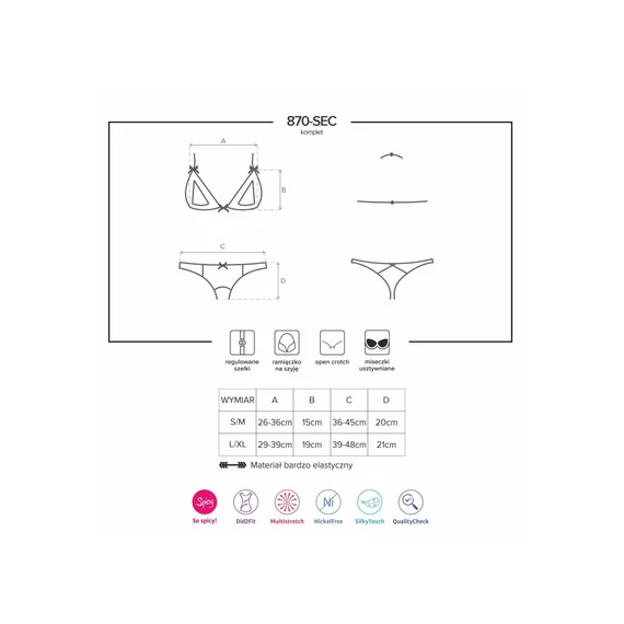 870-SEC-3 2 pcs set  S/M