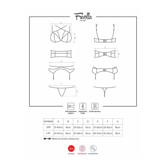 Frivolla 4 pcs L/XL