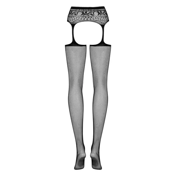 Garter stockings S307 black S/M/L