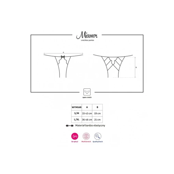 Miamor crotchless panties L/XL