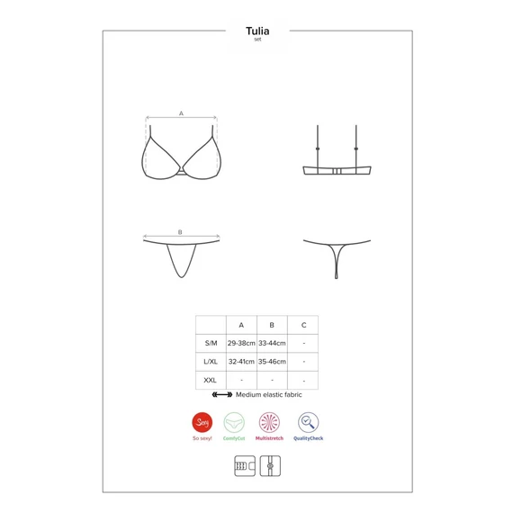 Tulia 2 pcs set cupless L/XL
