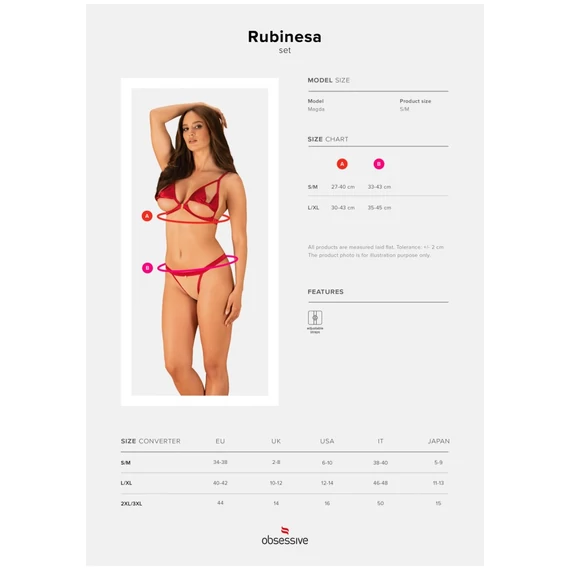 Rubinesa 2-pcs set  S/M