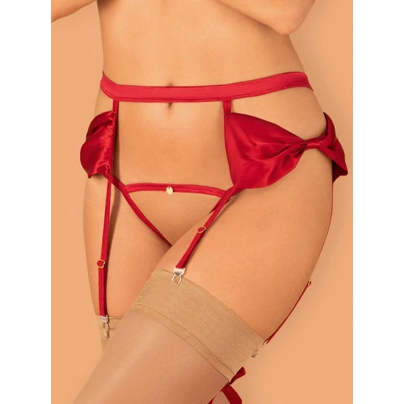 Rubinesa garter belt & crotchles thong  S/M