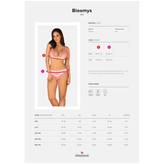 Bloomys 2-pcs set  L/XL