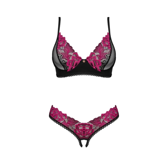 Rosenty 2-pcs crotchless set   XS/S