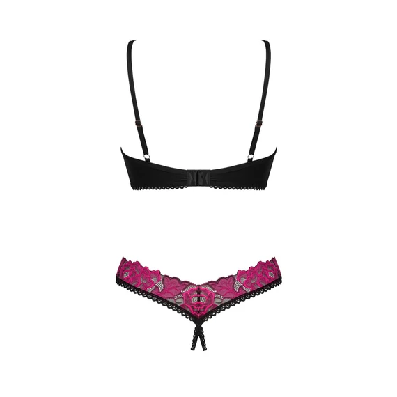 Rosenty 2-pcs crotchless set   XS/S