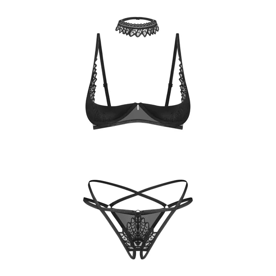 Donarella 3-pcs crotchless set XS/S