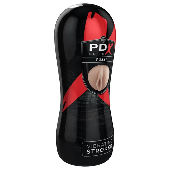 Vibrating Pussy Stroker  Light/Black