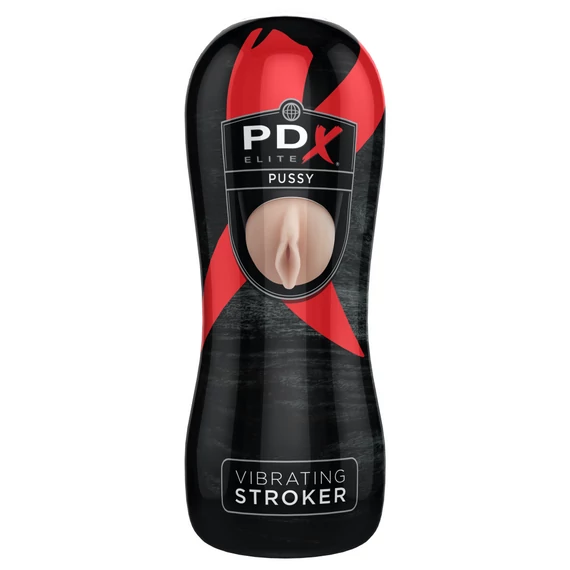 Vibrating Pussy Stroker  Light/Black