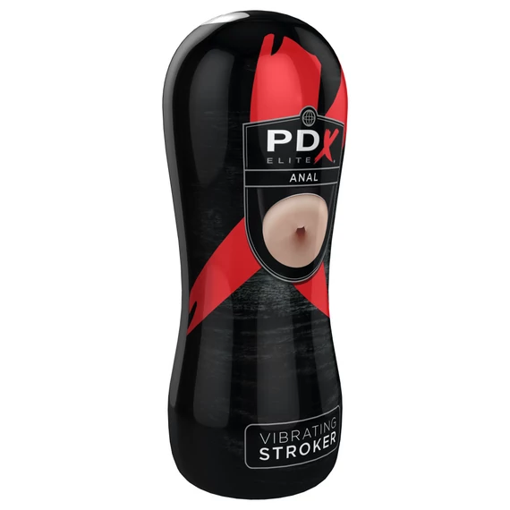 Vibrating Anal Stroker  Light/Black
