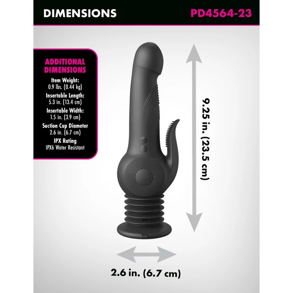 Fetish Fantasy Series Pogo Thruster - Black