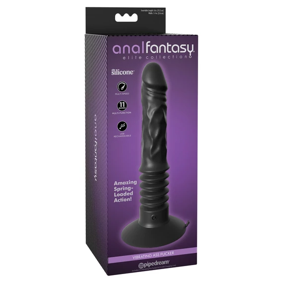 Vibrating Ass Fucker  Black