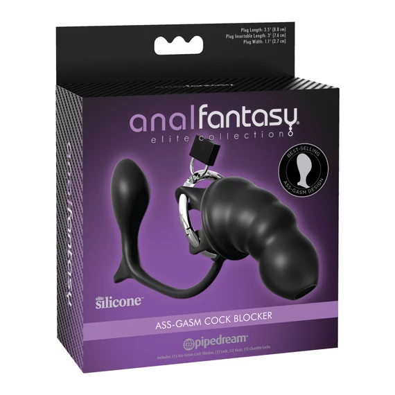 Ass-gasm Cock Blocker  Black