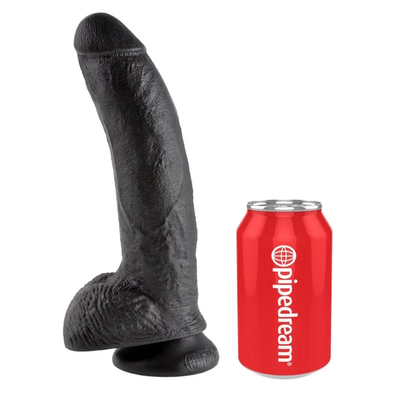9" Cock with Balls  Black