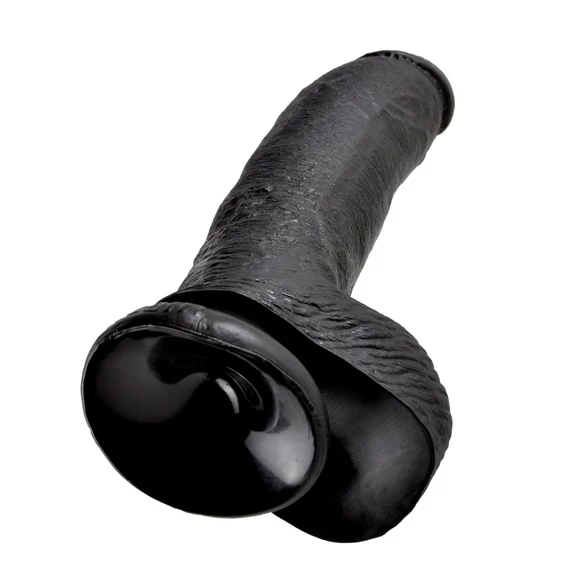 9" Cock with Balls  Black