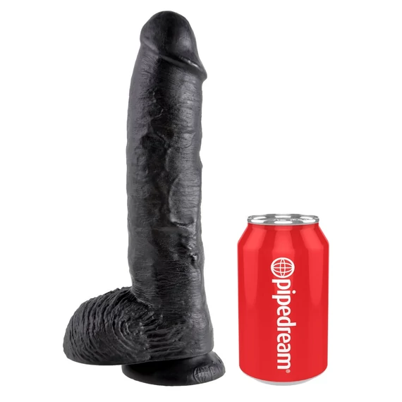 10" Cock with Balls  Black