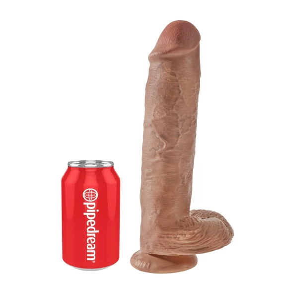11" Cock with Balls  Tan