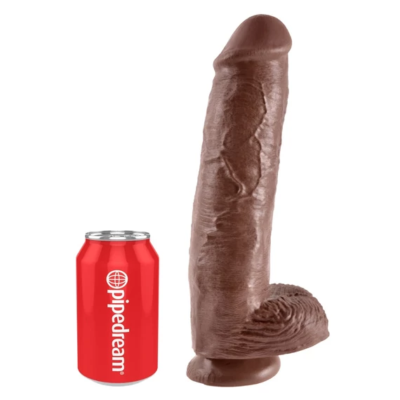 11" Cock with Balls  Brown