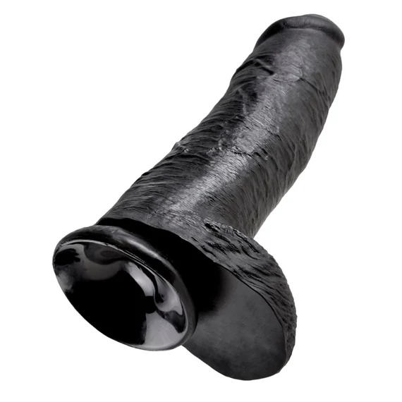 12" Cock with Balls Black