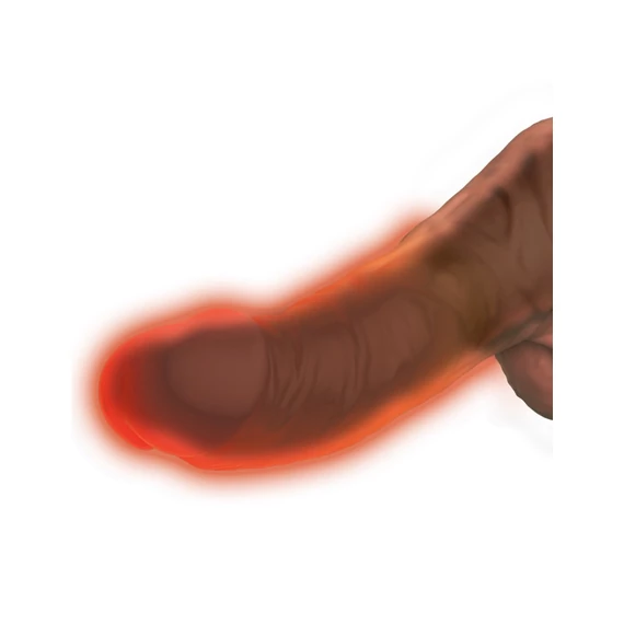 6" Triple Density Cock With Swinging Balls   Light