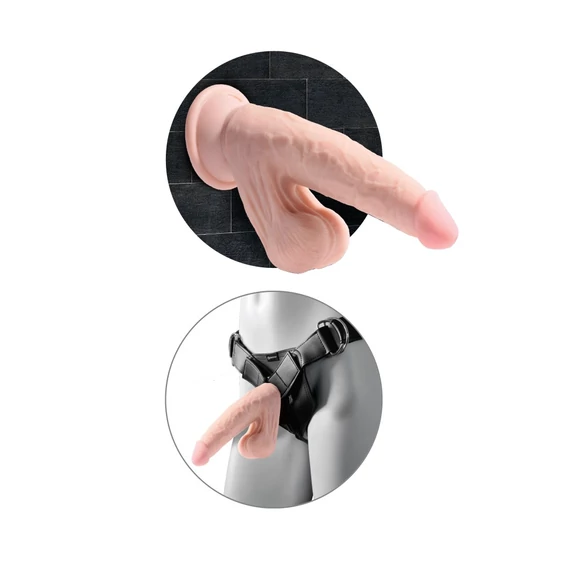 7" Triple Density Cock With Swinging Balls Light