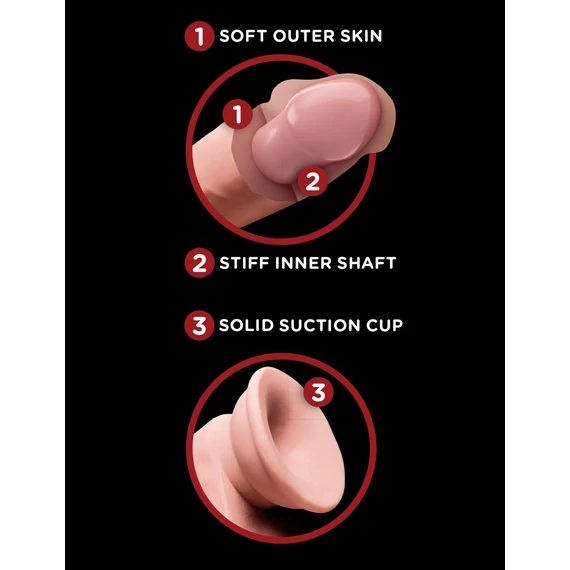 7" Triple Density Cock With Swinging Balls Light