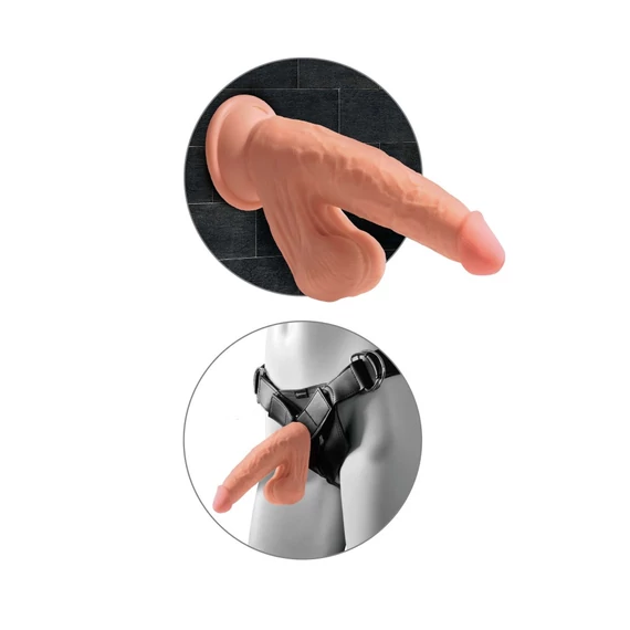 8" Triple Density Cock With Swinging Balls  Light