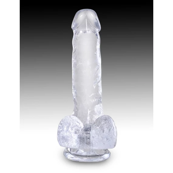 6" with balls Clear