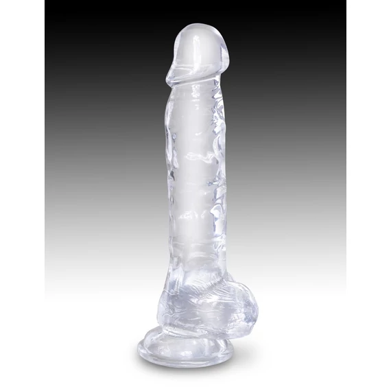 8" with balls Clear