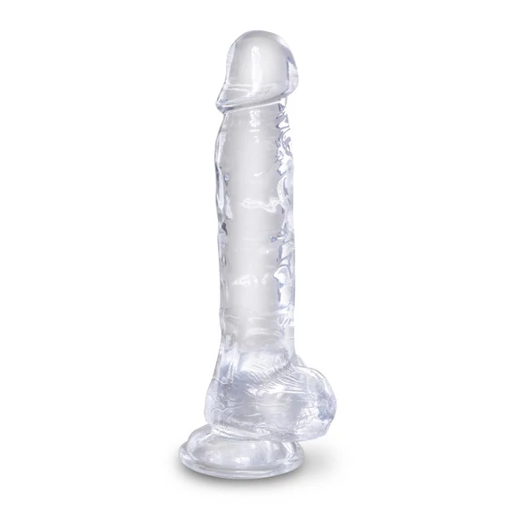 8" with balls Clear