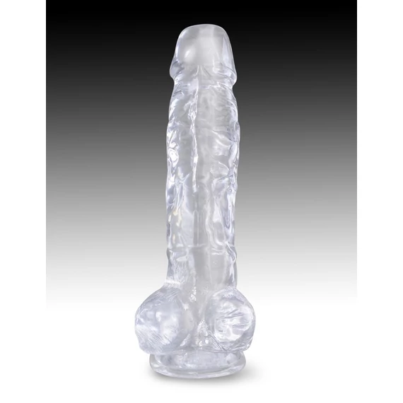 8" with balls Clear