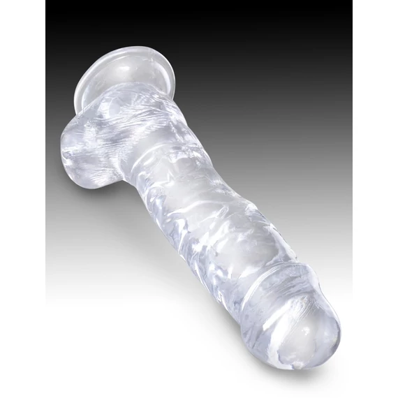 8" with balls Clear